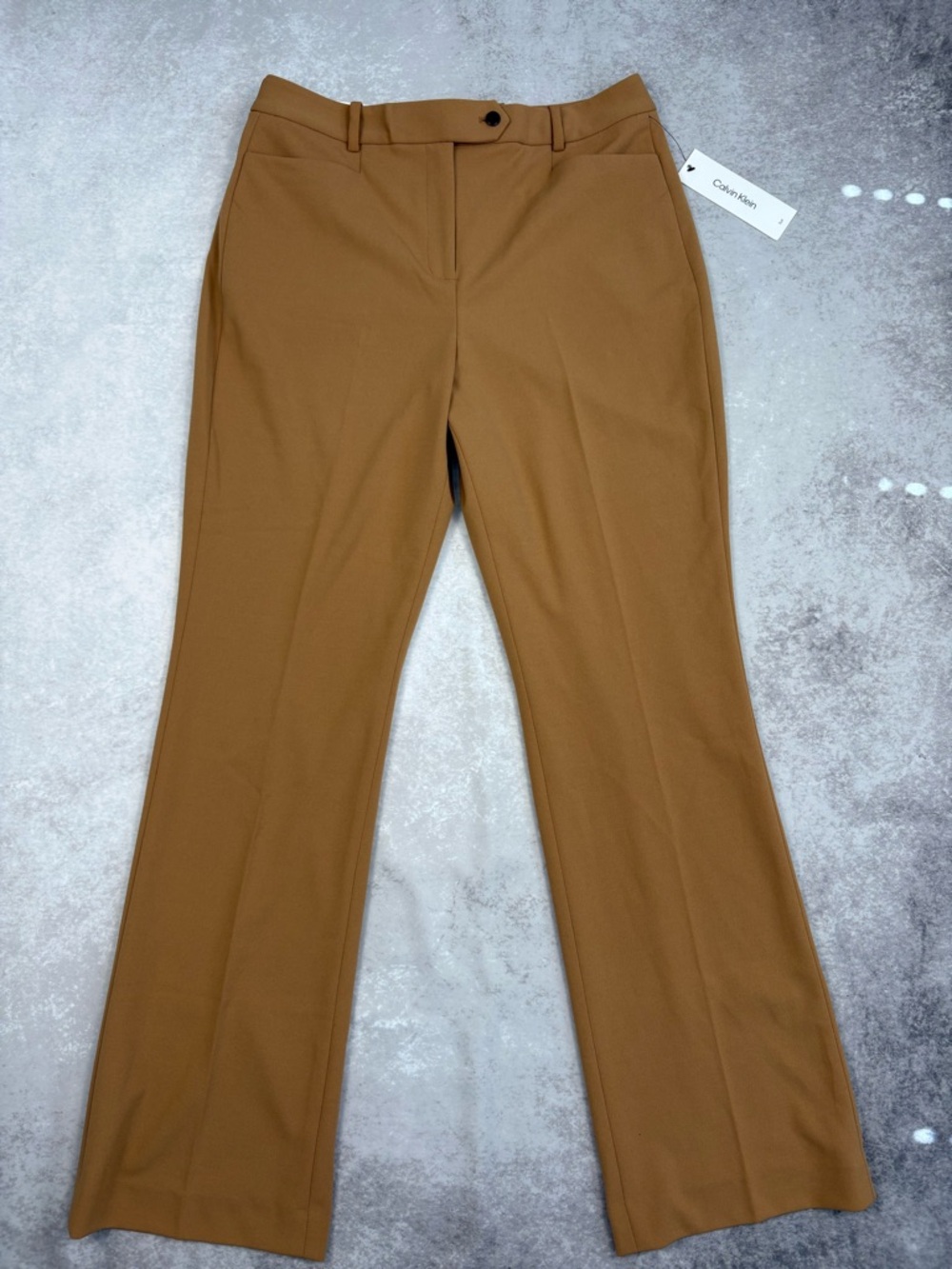 Calvin Klein NWT Tan Work Dress Pants High Rise Size 10